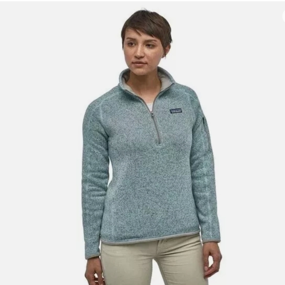 Patagonia Better Sweater 1/4 Zip Womens sweater in habl blue